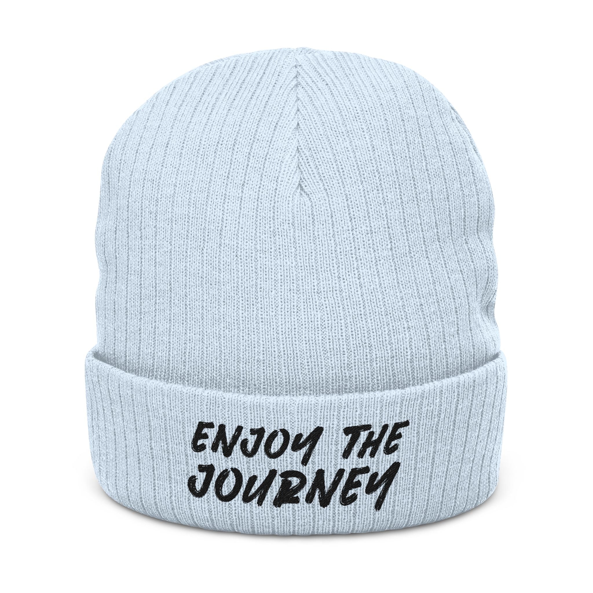 Image of Gorro de punto acanalado (bordado)